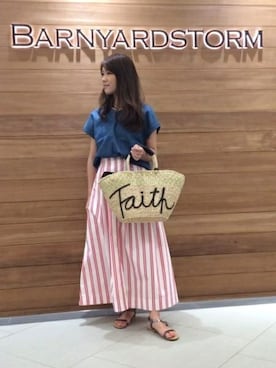 BARNYARDSTORM本部さん(レディース・160cm)の夏コーディネート