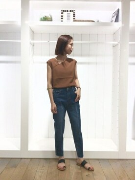 BARNYARDSTORM本部さん（レディース・159cm）の夏コーディネート