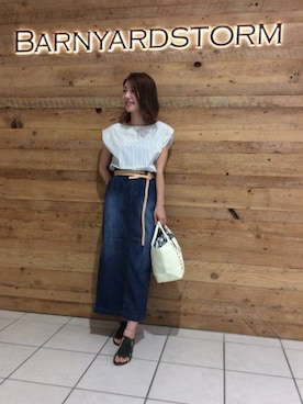 BARNYARDSTORM本部さん（レディース・157cm）の夏コーディネート