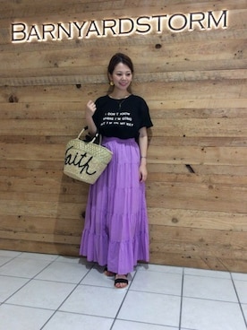 BARNYARDSTORM本部さん（レディース・157cm）の夏コーディネート