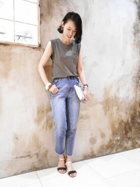 BARNYARDSTORM本部さん（レディース・170cm）の夏コーディネート