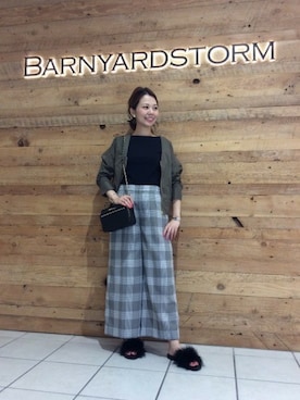 BARNYARDSTORM本部さん（レディース・157cm）の夏コーディネート