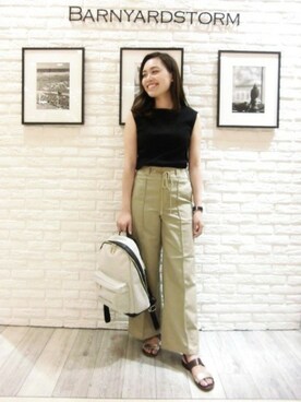 BARNYARDSTORM本部さん（レディース・160cm）の夏コーディネート