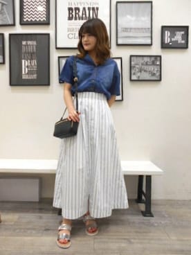 BARNYARDSTORM本部さん（レディース・162cm）の夏コーディネート