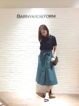 BARNYARDSTORM本部さん（レディース・161cm）の夏コーディネート