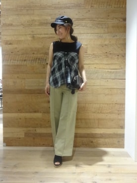 BARNYARDSTORM本部さん（レディース・159cm）の夏コーディネート