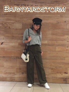 BARNYARDSTORM本部さん(レディース・157cm)の夏コーディネート