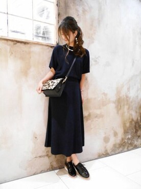 「ニットアップ」｜「アイテム（その他シューズ）」を使った、BARNYARDSTORM本部さん（レディース・160cm）の夏コーディネート