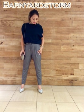 BARNYARDSTORM本部さん（レディース・157cm）の夏コーディネート