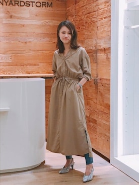 BARNYARDSTORM本部さん（レディース・162cm）の夏コーディネート