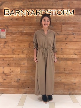 BARNYARDSTORM本部さん（レディース・160cm）の秋コーディネート