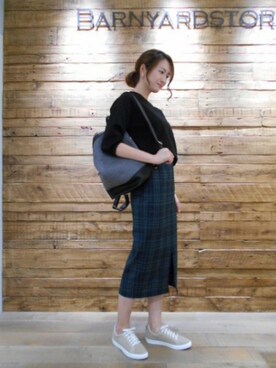 BARNYARDSTORM本部さん(レディース・172cm)の秋コーディネート