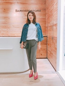 BARNYARDSTORM本部さん（レディース・162cm）の秋コーディネート