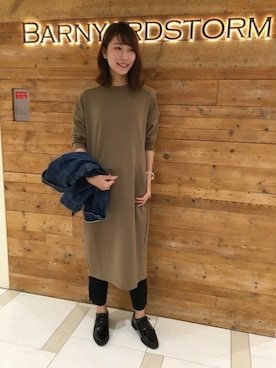 BARNYARDSTORM本部さん（レディース・169cm）の秋コーディネート