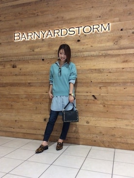 BARNYARDSTORM本部さん（レディース・158cm）の秋コーディネート