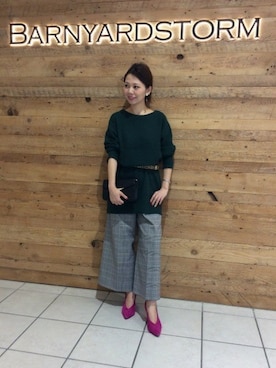 BARNYARDSTORM本部さん（レディース・157cm）の秋コーディネート