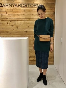 BARNYARDSTORM本部さん（レディース・174cm）の秋コーディネート
