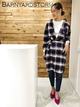 BARNYARDSTORM本部さん（レディース・174cm）の秋コーディネート