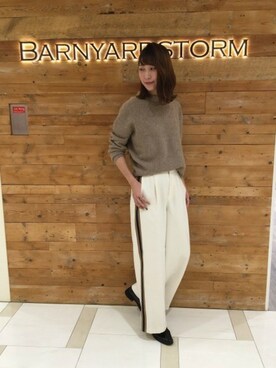 BARNYARDSTORM本部さん（レディース・168cm）の秋コーディネート
