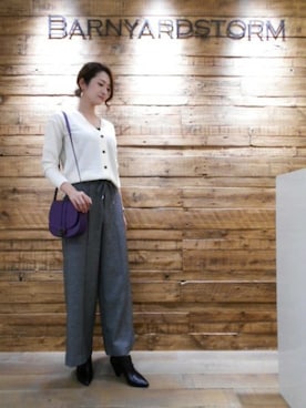 BARNYARDSTORM本部さん（レディース・172cm）の秋コーディネート