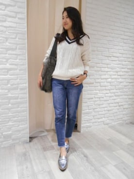 BARNYARDSTORM本部さん（レディース・164cm）の秋コーディネート