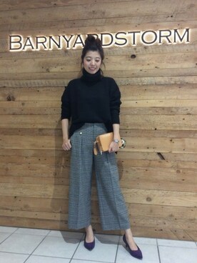 BARNYARDSTORM本部さん（レディース・170cm）の秋コーディネート