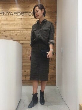 BARNYARDSTORM本部さん(レディース・174cm)の秋コーディネート