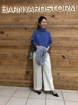 BARNYARDSTORM本部さん（レディース・158cm）の秋コーディネート