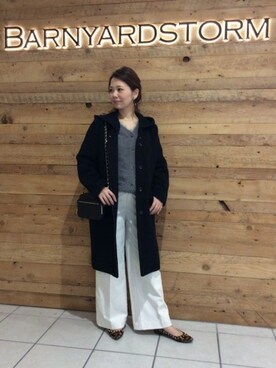 BARNYARDSTORM本部さん（レディース・158cm）の秋コーディネート