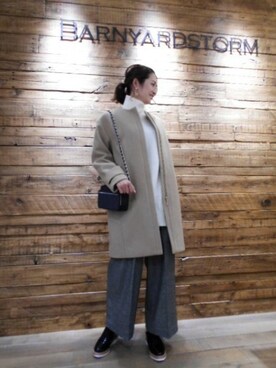 BARNYARDSTORM本部さん（レディース・172cm）の秋コーディネート