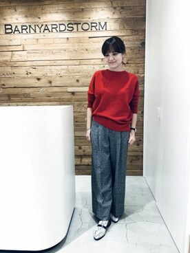 BARNYARDSTORM本部さん（レディース・162cm）の秋コーディネート