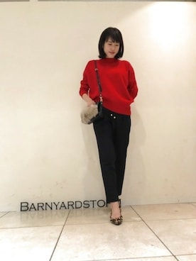 BARNYARDSTORM本部さん（レディース・167cm）の冬コーディネート