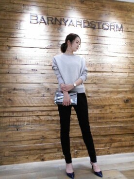 BARNYARDSTORM本部さん（レディース・172cm）の冬コーディネート