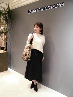 BARNYARDSTORM本部さん（レディース・165cm）の冬コーディネート