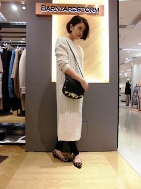 BARNYARDSTORM本部さん（レディース・167cm）の冬コーディネート