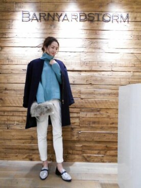 BARNYARDSTORM本部さん（レディース・172cm）の冬コーディネート