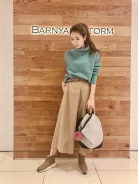 「ハンサムコーデ」｜「アイテム（財布/小物）」を使った、BARNYARDSTORM本部さん（レディース・174cm）の冬コーディネート