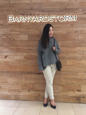 BARNYARDSTORM本部さん(レディース・160cm)の冬コーディネート