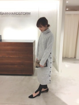 BARNYARDSTORM本部さん（レディース・164cm）の冬コーディネート