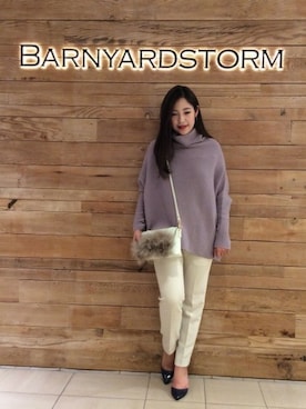 BARNYARDSTORM本部さん（レディース・160cm）の冬コーディネート