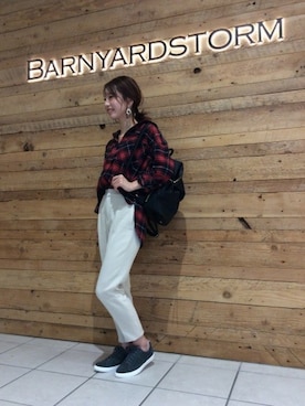 BARNYARDSTORM本部さん（レディース・158cm）の冬コーディネート
