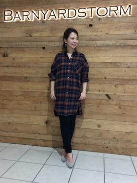 BARNYARDSTORM本部さん(レディース・158cm)の冬コーディネート