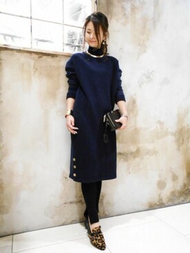 BARNYARDSTORM本部さん（レディース・160cm）の冬コーディネート