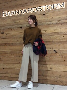 BARNYARDSTORM本部さん（レディース・159cm）の冬コーディネート