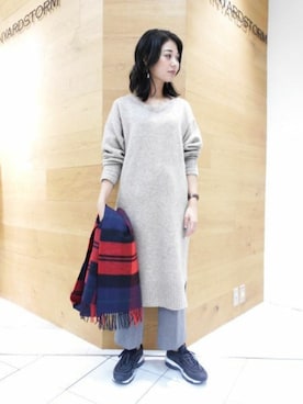 BARNYARDSTORM本部さん（レディース・159cm）の冬コーディネート