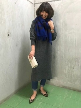 BARNYARDSTORM本部さん（レディース・159cm）の冬コーディネート