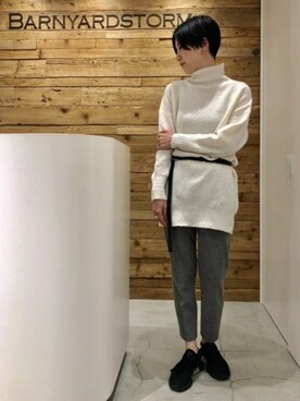 BARNYARDSTORM本部さん(レディース・164cm)の冬コーディネート