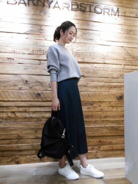BARNYARDSTORM本部さん(レディース・172cm)の冬コーディネート