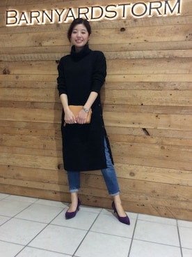 BARNYARDSTORM本部さん(レディース・170cm)の冬コーディネート