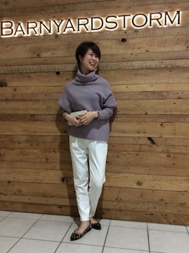 BARNYARDSTORM本部さん（レディース・160cm）の冬コーディネート